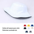 thumbnail image 3 of Femmes Hommes Chapeau Seau Large Bord Réglable Randonnée Randonnée Chapeau Unisexe Protection Extérieure Sport Coiffure Coton Dressing Chapeaux Adultes Lac Bleu, 3 of 7