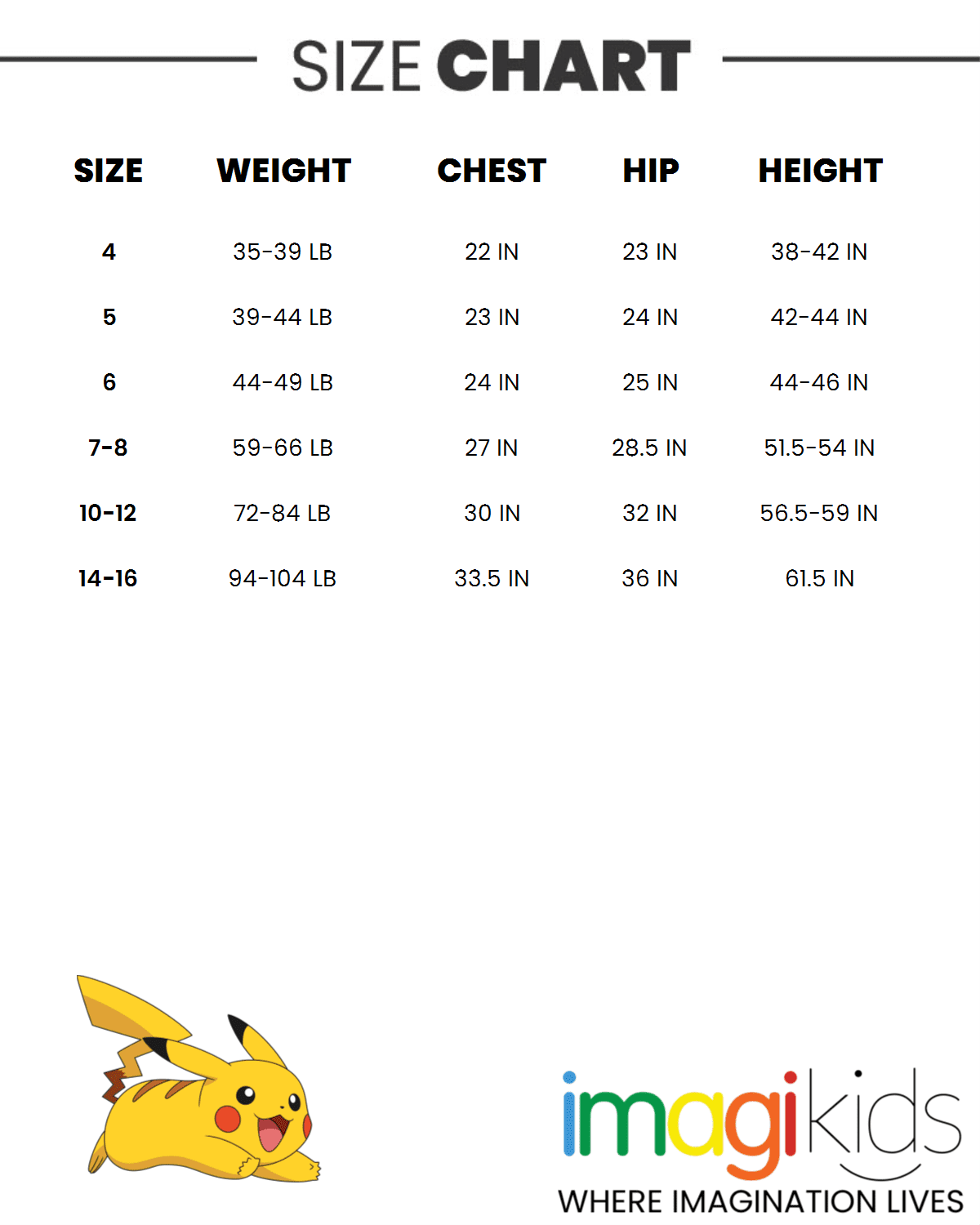 Pokemon Pikachu UPF 50+ Swim Jammers Swimsuit Little Kid to Big