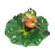 thumbnail image 4 of Adorno de rana de hoja de loto flotante de resina de simulación para fuente de estanque de peces, decoración paisajística, 4 of 14