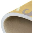 thumbnail image 6 of 5'3" x 4' (63 x 48 inch) Area Rug, Pad Silhouette Elephants Nursery Rugs Floor Mat for Kids Playing Room Living Room Bedroom, 6 of 6