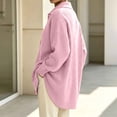thumbnail image 6 of QIYAGBSA Soft Cardigan Sweaters for Women Ribbed Knit Button Down Lapel Collar Loose Mid Length Long Sleeve with Pockets Fall Winter Layer, 6 of 7