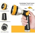 thumbnail image 6 of FANHAO Heavy Duty Metal Garden Hose Nozzle with Thumb Control, Watering Nozzle with 8 Spray Patterns, 6 of 7