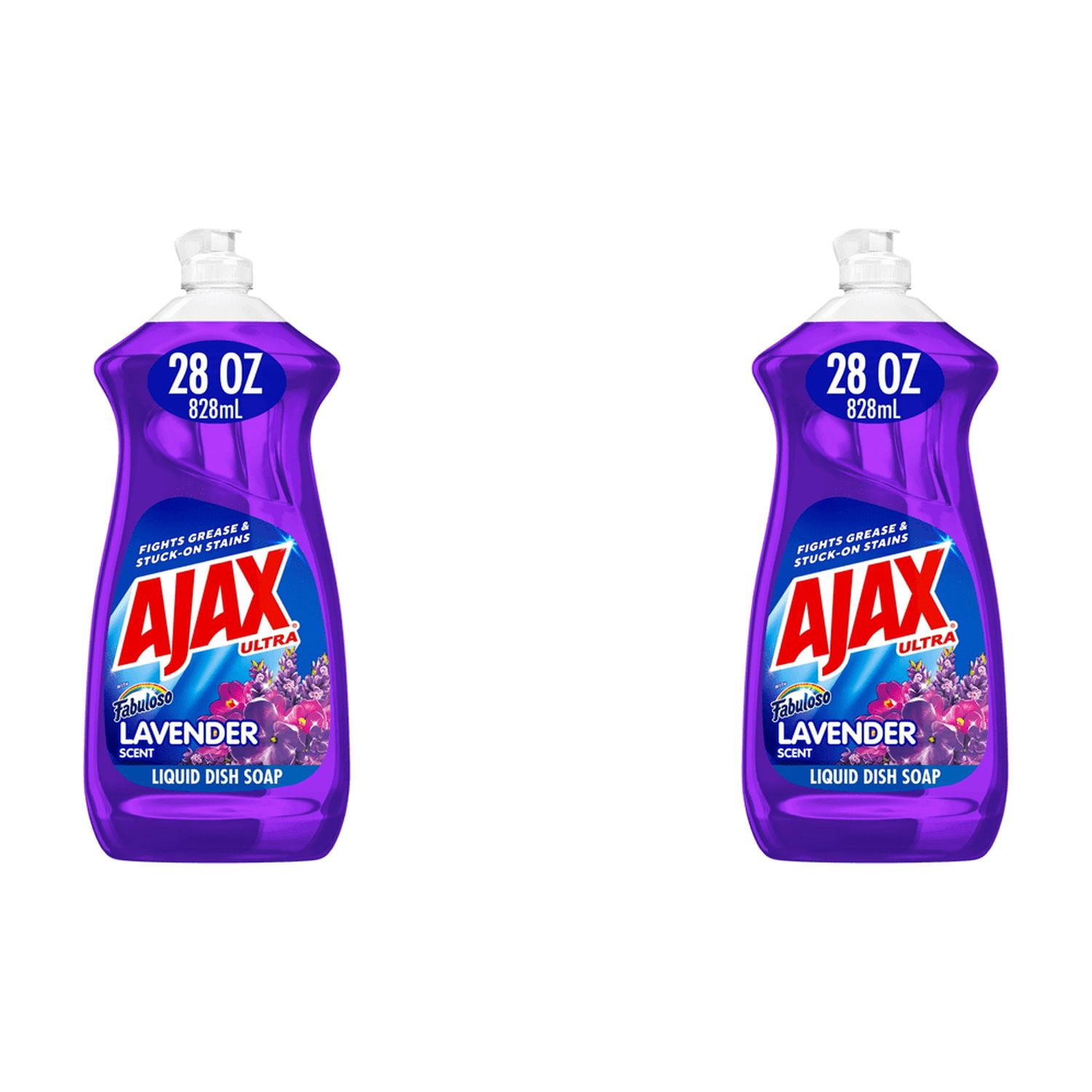 Ajax Ultra with Fabuloso Lavender Scent Liquid Dish Soap (28 fl oz  x 3 ) – 3 Pack bottles