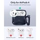 thumbnail image 2 of Funda para AirPods 4 ESR HaloLock Cyber Series con protección contra caídas, 2 of 9