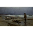 thumbnail image 3 of Nikolai Ulfsten 14x10 Black Modern Framed Museum Art Print Titled - Drifted Ashore (1884), 3 of 5