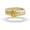 B Set, variant on Gold Stackable Rings for Women 18k Gold Plated CZ Cubic Zirconia Rings Silver and Gold Rings Set Multi-Link Connected Rings