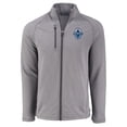 thumbnail image 2 of Men's-Cutter & Buck  Heather Gray Vancouver Whitecaps FC Peshastin Eco Fleece Recycled Raglan Full-Zip Jacket, 2 of 3