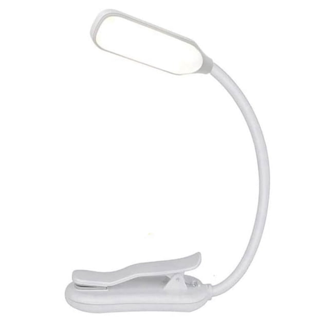 Luz de Lectura Recargable Mini 7 LED Lámpara de Lectura de 3 Niveles Flexible Fácil de Enganchar Lámpara de Lectura Lámpara de Lectura en la Cama