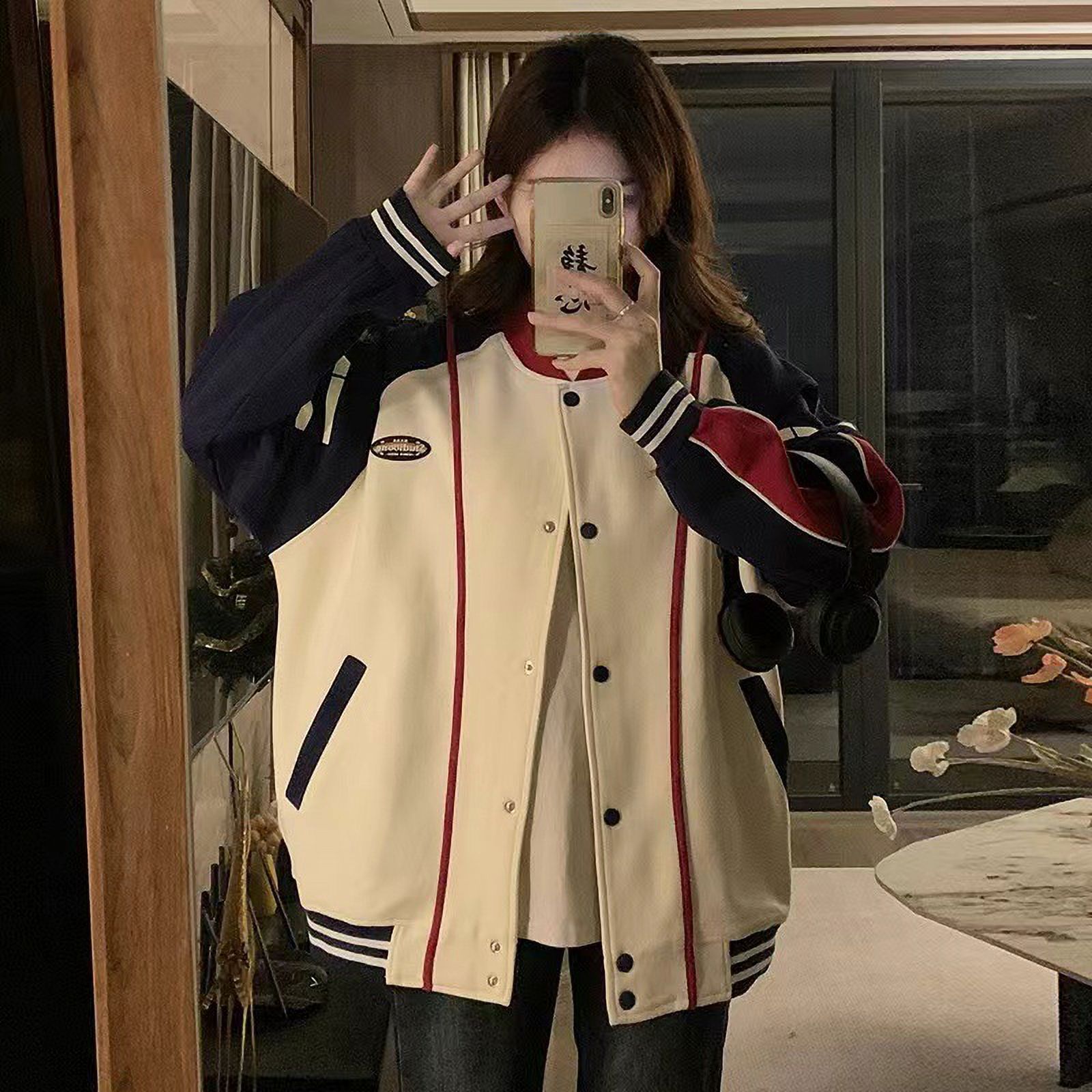 2024 New Spring and Autumn Baseball Suit Western Style Fashionable Big Boy Girl Street Blazer Coat Baseball Suit