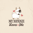 thumbnail image 4 of Inktastic Nonnie Loves Me Grandchild Dog Boys or Girls Baby T-Shirt, 4 of 5