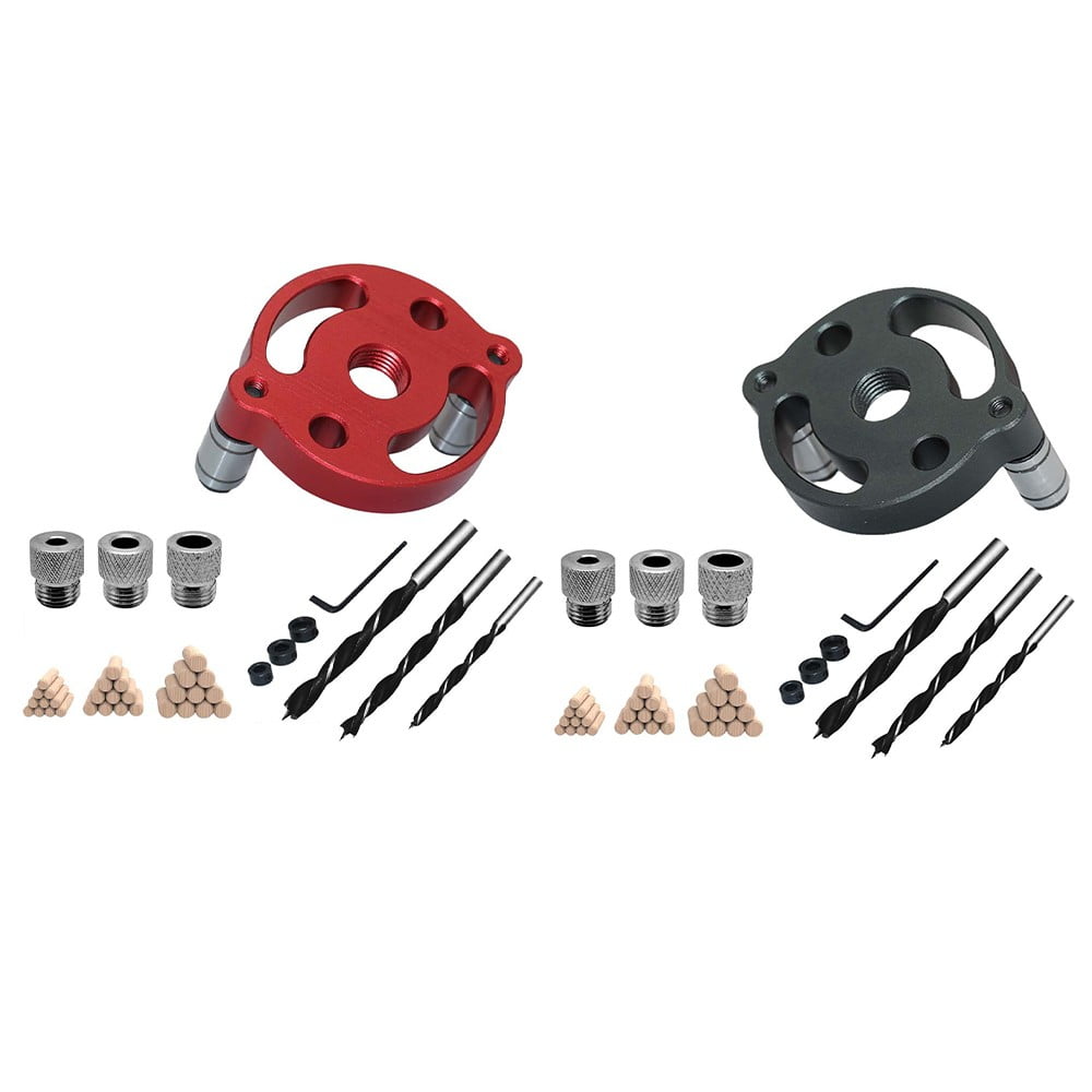Whatever You Like Pocket Hole Jig Kit Dowel Drill Joinery Drive Adapter for Angle Drilling Holes (Hand Tools)