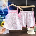 thumbnail image 6 of Quealent Girls Pajamas Flutter Sleeve Toddler Girl Summer Pajamas 2 Piece Pjs Set Sleepwear for Girls 3-10 Years (Pink, 4-5 Years), 6 of 6