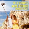 thumbnail image 3 of Deco Essentials Telescopic Metal 33" Selfie Stick w/ Tripod and Wireless Remote for iOS/Android, Perfect for travel, outdoor adventures, beach trips, parties, easy to store, 3 of 6