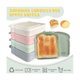 thumbnail image 3 of 4 Lunch Box Sandwich Containers - Pink/Blue/Beige/Green, 3 of 5