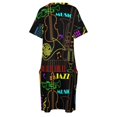 thumbnail image 4 of Vestido largo estilo festival de jazz de neón para mujer, ideal como disfraz de festival o vestido de graduación., 4 of 6