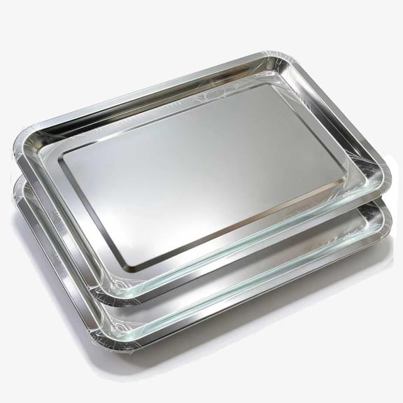 ACDANC 304 Stainless Steel Baking Sheet Pan Set,15 X 11 in Heavy Duty Non-Stick Tray,Rust Resistant Oven Bakeware for Cookie&Roasting