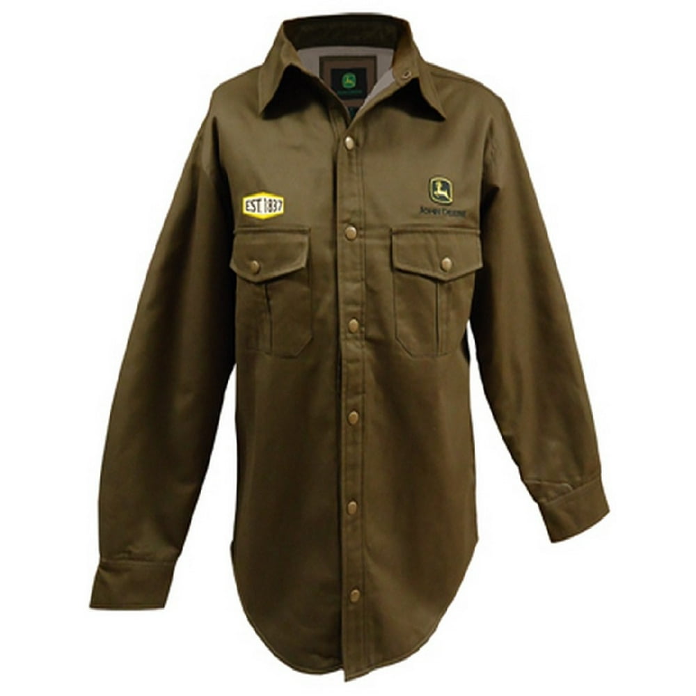 john deere button shirt