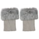 thumbnail image 2 of HongQid Womens Fuzzy Leg Warmers Knit Ankle Socks Winter Warm Ruffle Leg Sleeves Warmer Thick Boot Socks, 2 of 4