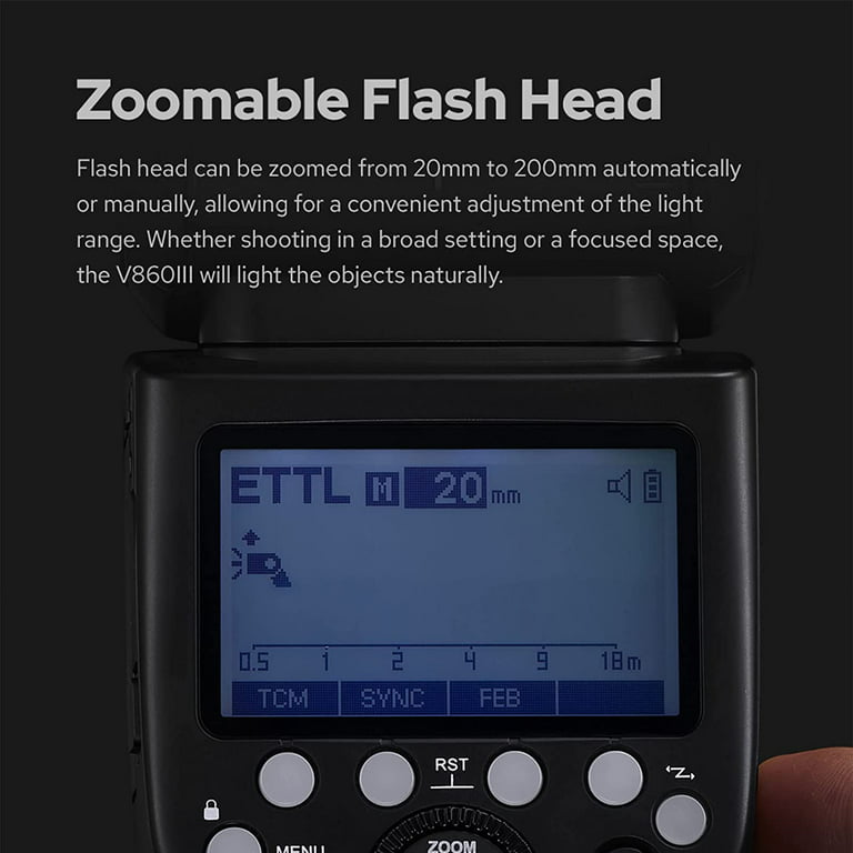 Godox V860III-F Flash for Fujifilm Fuji Camera Flash Speedlite  7.2V/2600mAh, TTL 2.4G Wireless HSS 1/8000 1.5s Recycle Time and 480 Full  Power Flashes