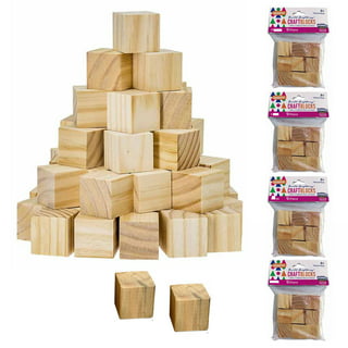 Arbee Wooden Cubes 72pc- 15 x 15mm – Lincraft