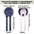 thumbnail image 2 of AWAYTR Women Satin Bonnet Silk Hair Reversible Bonnets Hair Wrap for Sleeping Cap with Tie Band, 2 of 12