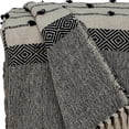 thumbnail image 6 of Parkland Collection Alia Eclectic Beige 52" x 67" WOVEN HANDLOOM Throw, 6 of 6