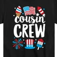 thumbnail image 3 of Instant Message - Cousin Crew July 4Th - Toddler & Youth Short Sleeve Graphic T-Shirt, 3 of 6