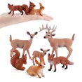 thumbnail image 3 of Simulation Animal Reindeer Squirrel Red Fox Animal Model Wholesale Set White-tailed Deer Solid Figure (6 Pieces), 3 of 5