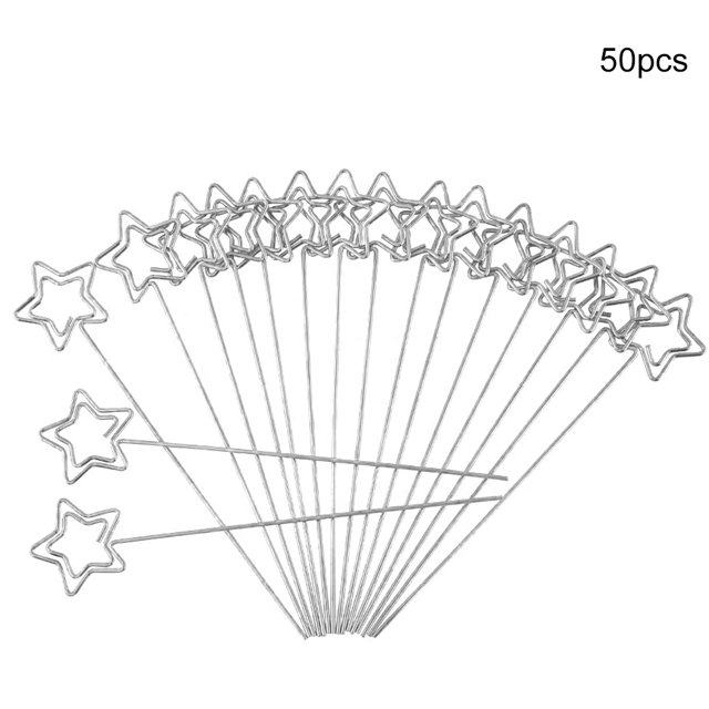 Papel Titular de la nota Banquete de boda Tablero de la foto Etiqueta de la nota Titular de metal Clip Decoración, Estrella 50 Piezas Advancent EL4638-03B
