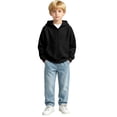 thumbnail image 5 of SJLDQY Boys Zip Up Hoodies Casual Long Sleeve Hooded Sweatshirts with Pocket Fall Winter Outfits Solid Color Fleece Waffle Hoodies for Boys, 5 of 5