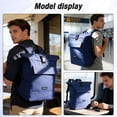 thumbnail image 4 of SYCNB Rolltop Backpack for Men & Women, Waterproof Travel Backpack with computer compartment, 24L/27L Expandable Capacity Daypack for Work College Trip, Jewel Blue, 4 of 6