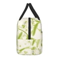 thumbnail image 4 of YFYANG Portable Waterproof Insulated Lunch Bag, Green Watercolor Leaf Flower Reusable Cooler Bag / Picnic Bag for Adults Teens, 4 of 9