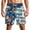 za11-fk0825 Blue, variant on Shorts for Men Funny Swim Trunks for Men, Patriotic Quick-Dry Shorts, Realistic Illusion, Patriotic Prints