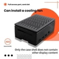 thumbnail image 5 of for Raspberry Pi 4 Case Shell Box Enclosure Installable Cool Fan Aluminum HeatSink Enclosure for Ras, 5 of 5