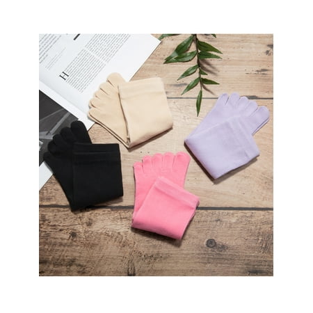 

Five Finger Socks For Women Super Soft Cotton Sports Socks Crew Socks 4 Pair