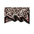 thumbnail image 3 of INSPIRE CHIC Women's Retro Leopard Pleated Rhombus Scarf Neck Scarves Neckerchief Red Black, 3 of 5