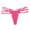 Pink, variant on Ladies Sexy Panties Lace Bow Hot Drilling Solid Color Thong