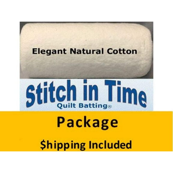 ENC72 Elegant Natural Cotton Batting (Package, Twin 72 in x 90 in) shipping included*