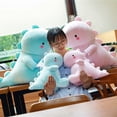 thumbnail image 4 of Cute Dinosaur Plush Toys, Soft Plush Stuffed Animal Dino Plushie, Birthday Gifts for Kids Girls Boys Pink 12 inch, 4 of 4