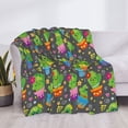 thumbnail image 3 of Goofa Cactus In Pots Pattern Fleece Throw Blanket for Couch, Soft Checkered Flannel Blanket for Sofa, Warm Cozy Decorative Blanket Fall Decor Gift-80"x60", 3 of 6
