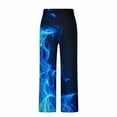 thumbnail image 5 of YLSDY Mens Pajama Pants Soft Comfy Pajama Bottom with Pockets Blue Flame Sleep Pant Mens Drawstring Lounge Pant Blue L, 5 of 5