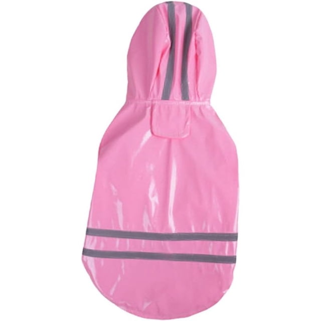 Chubasquero para cachorros, chaqueta impermeable para perros con capucha, abrigo para perros, ropa de lluvia para perros, poncho impermeable para perros (L)