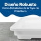 thumbnail image 5 of Tapa de Polipropileno Rectangular Caledonia para Caja de Pizza 18 x 26 x 6 Blanco, 5 of 6