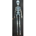 thumbnail image 2 of 5 Ft 60" Silver Laser Paper Cutout Jointed Skeleton Halloween Haunted House, 2 of 2