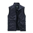 thumbnail image 1 of LOVZFMLL Jackets for Men's Work Clothes Jacket Solid Color Stand Collar Multiple Pockets Outdoor Sports Photography Coat, 1 of 2