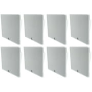 (8) JBL SLP14/T-WH Low-Profile On Wall Mount White 4" 70v Commercial Speakers