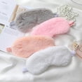 thumbnail image 6 of 4-Pack New Faux Fur Eye Mask Soft Plush Nap Eyeshade Sleeping Blindfold Satin Back, 6 of 7