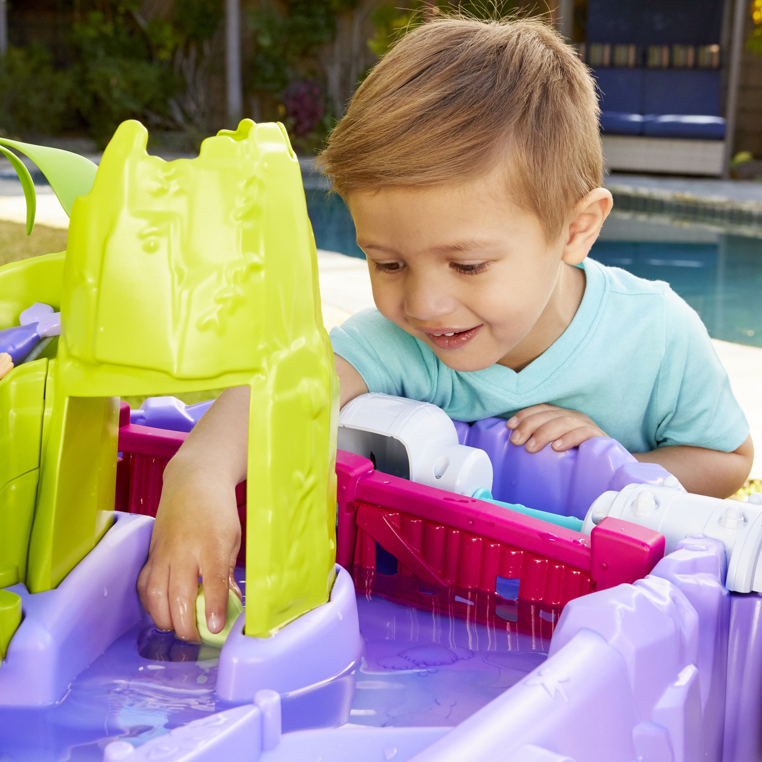 Little Tikes Mermaid Island Wavemaker Water Table with Five Unique Play Stations and Accessories