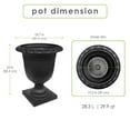 thumbnail image 2 of Tierra Verde 19" x 23" Crescendo Urn Planter In Slate, Made from recycled materials, 2 of 9