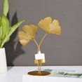 thumbnail image 2 of Nordic Gold Iron Candle Holder Exquisite Workmanship Candleholder for Desk Office Home Study - Golden, 2 of 8